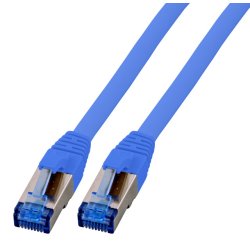 EFB RJ45 Patchk. S/FTP Cat.6A Cat7 TPE superflex 0.15m blau