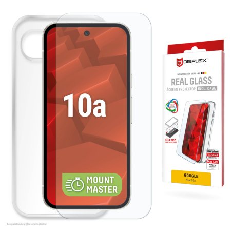 Displex Screen Protector Case for Google Pixel 10a, scratch resistant