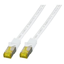 EFB RJ45 Patchkabel S/FTP Cat.6A LSZH Cat.7 Rohk. 1.50m weiß