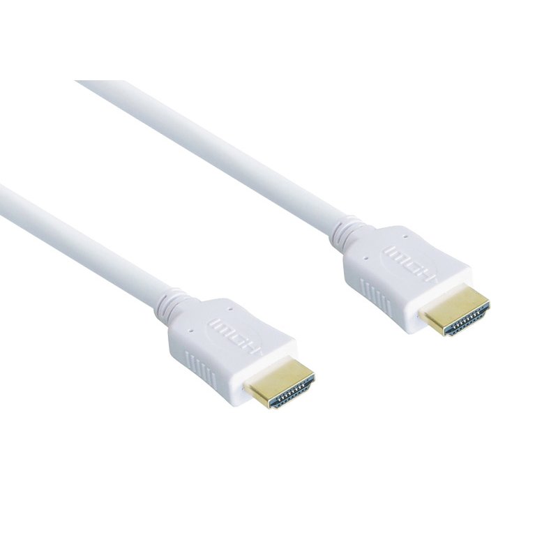 Alcasa 0.5m, 2xHDMI câble HDMI 0,5 m HDMI Type A (Standard) Blanc