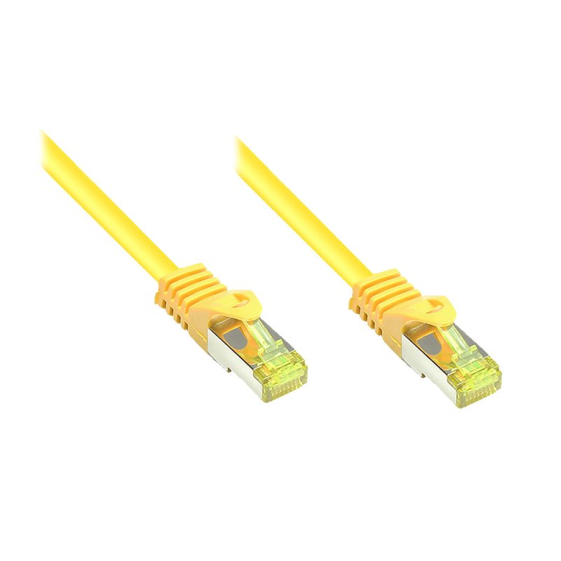 Alcasa 1.5m Cat7 RJ-45 câble de réseau Jaune 1,5 m S/FTP (S-STP)