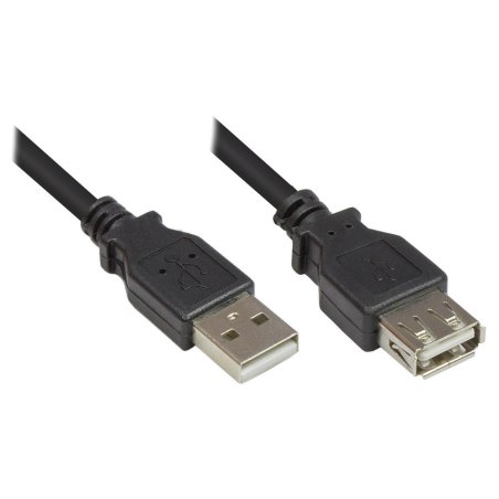 Alcasa USB 2.0 3m USB cable USB A Black