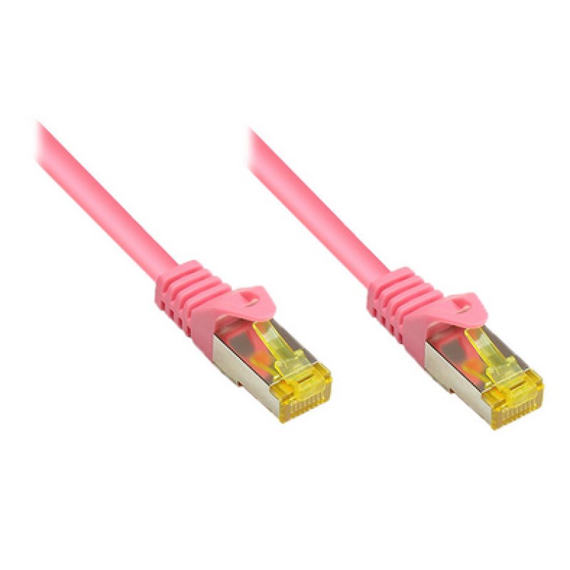 Good Connections Patchkabel m. Cat.7 Rohk. magenta 1m
