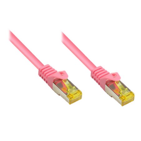 Alcasa 1m Cat 7 S/FTP câble de réseau Magenta Cat7 S/FTP (S-STP)