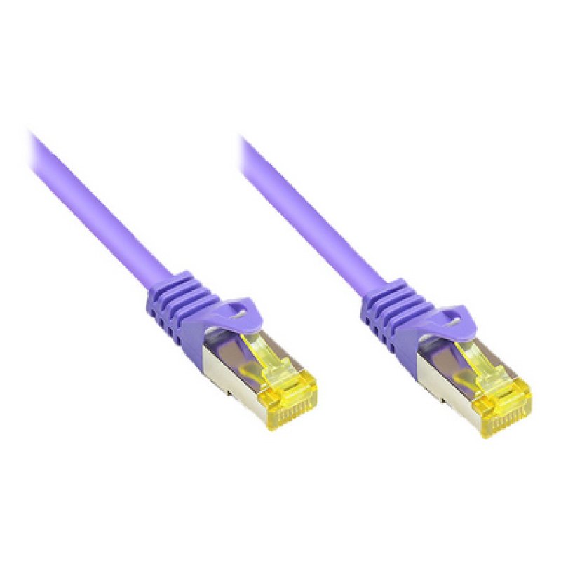 Alcasa 1m Cat7 S/FTP networking cable Violet S/FTP (S-STP)