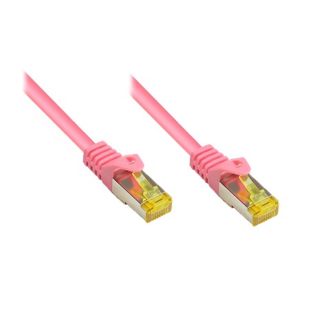 Alcasa 7.5m Cat7 RJ-45 câble de réseau Magenta S/FTP (S-STP)