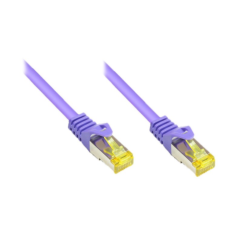 Alcasa RJ45-RJ45, m-m, 7.5m câble de réseau Violet 7,5 m Cat7 S/FTP (S-STP)
