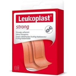 Leukoplast Strong First Aid Plaster Strips Sterile Highly Absorbent Low Adherent Fabric Wound Dressings 20 PCs Assorted