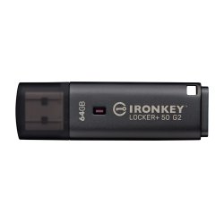 Kingston Technology IronKey 64 Go Locker Plus 50 G2, FIPS 197, AES-256