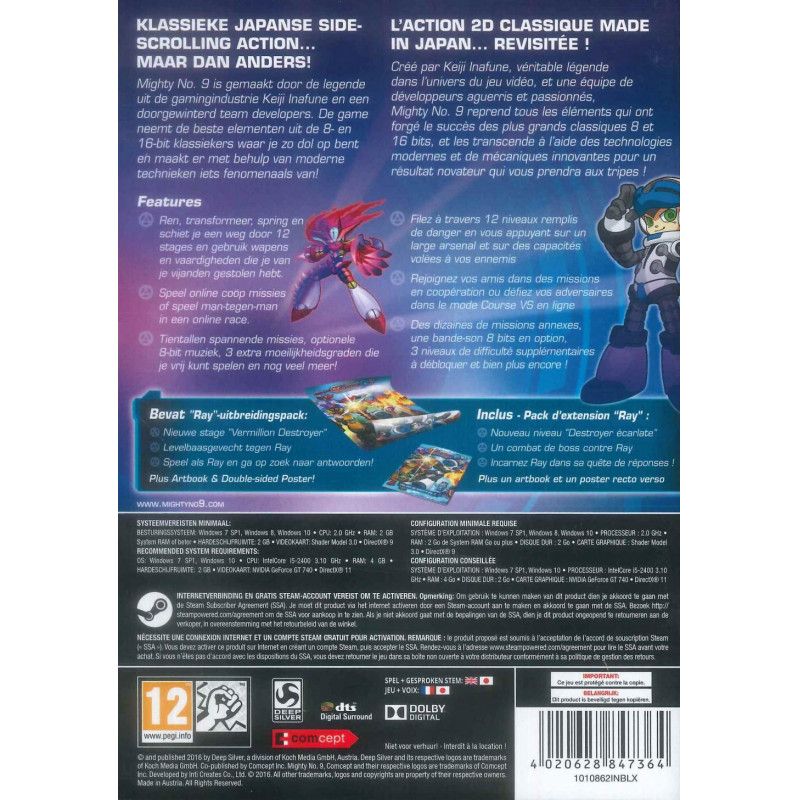 Deep Silver Mighty n°9 Standard German, English, Spanish, French, Italian, Polish, Portuguese, Russian PC