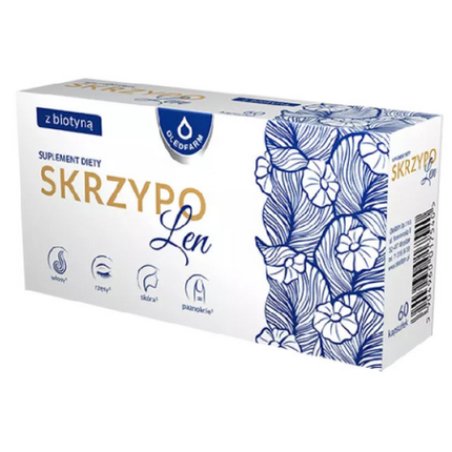 SKRZYPOLEN Horsetail Biotin Flax Zinc Taurine - Hair Skin Nails 60 Capsules
