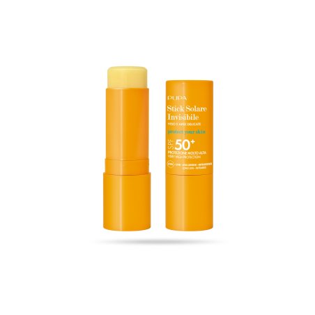 PUPA Milano Invisible Sunscreen Stick SPF50 Stick de protection solaire Visage et corps 50 Adultes