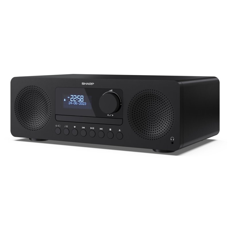 Sharp XL-B720D(BK) ensemble audio pour la maison Système micro audio domestique 30 W Noir