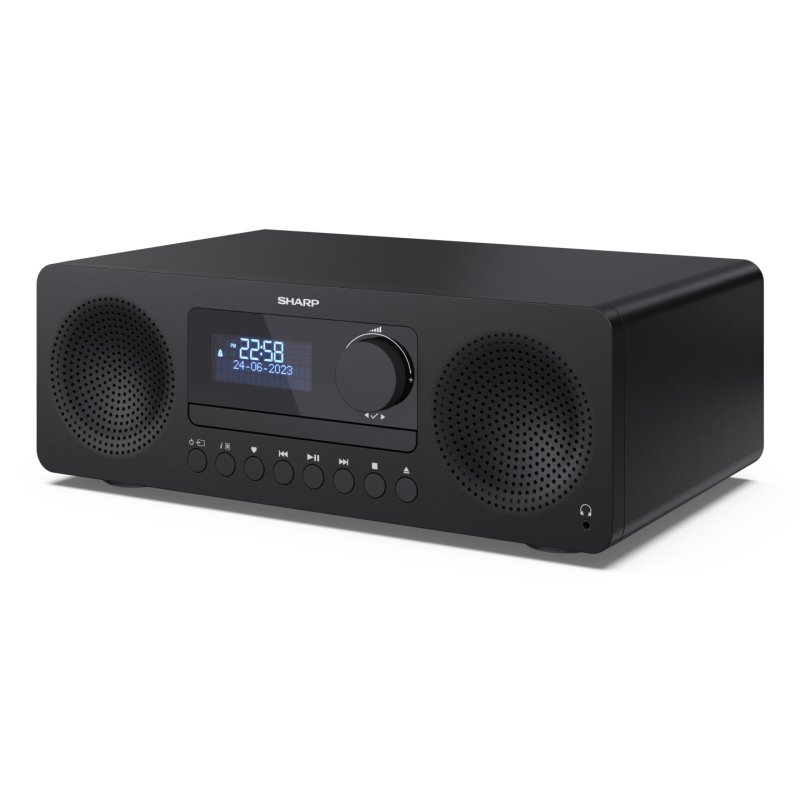 Sharp XL-B720D(BK) ensemble audio pour la maison Système micro audio domestique 30 W Noir