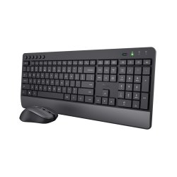 Trust Trezo keyboard Mouse included Office RF Wireless QWERTZ Swiss Black