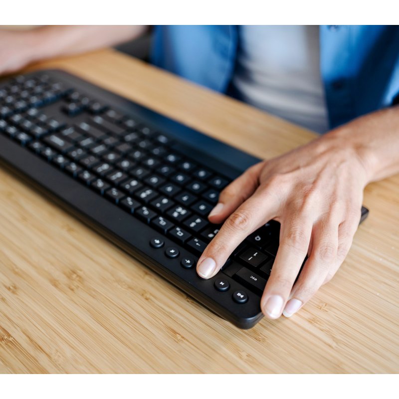 Trust Trezo keyboard Mouse included Office RF Wireless QWERTZ Swiss Black