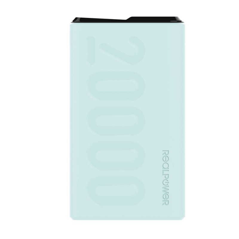 RealPower Powerbank PB-20000 PD light blue