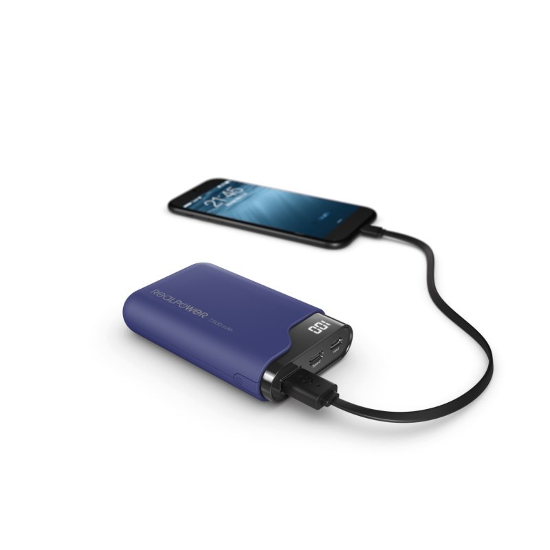 RealPower Powerbank PB-7500C Navy Blue 7.500mAh