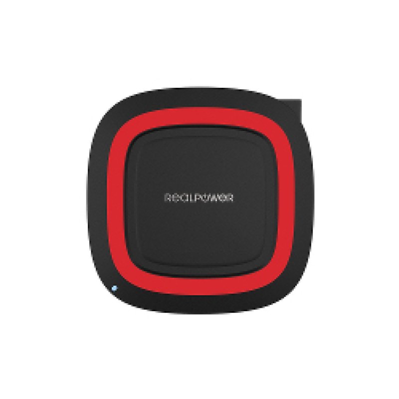 RealPower FreeCharge-10 Smartphone Black, Red Wireless charging Fast charging Indoor