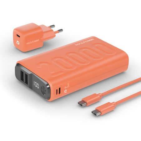 RealPower Powerbank PB-20000 Set orange 20.000mAh
