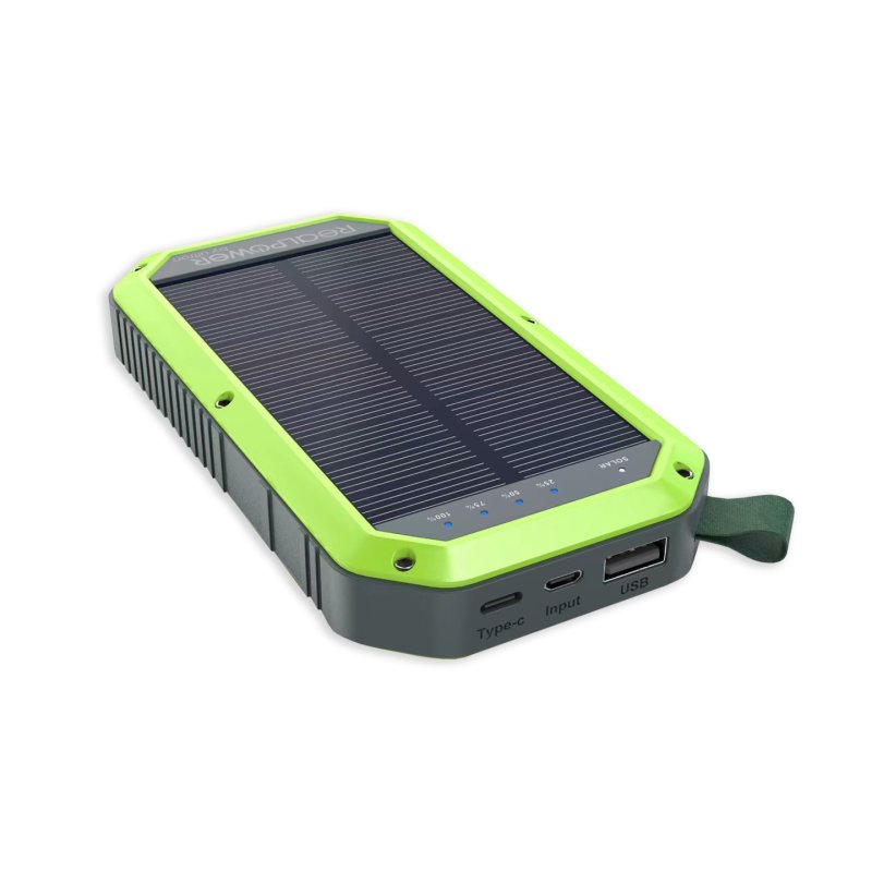 RealPower Powerbank PB-10000 Solar schwarz 10.000mAh