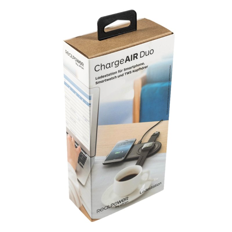 RealPower Ladegerät ChargeAir Duo kabellos