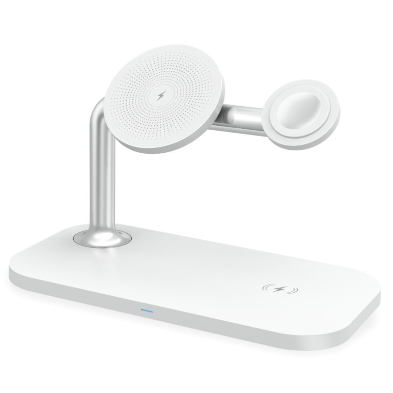 RealPower ChargeAIR Mag Casques, Smartphone, Smartwatch Blanc USB Recharge sans fil Intérieure