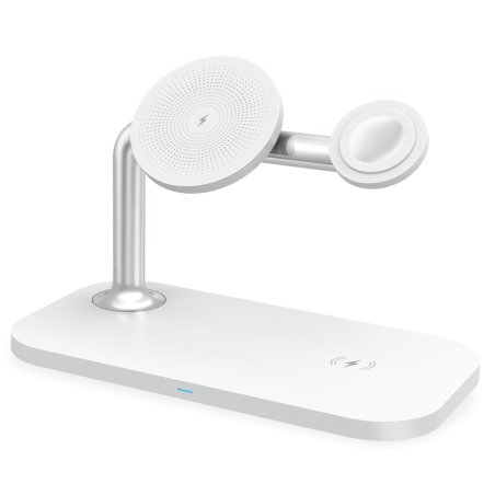 RealPower ChargeAIR Mag Headphones, Smartphone, Smartwatch White USB Wireless charging Indoor