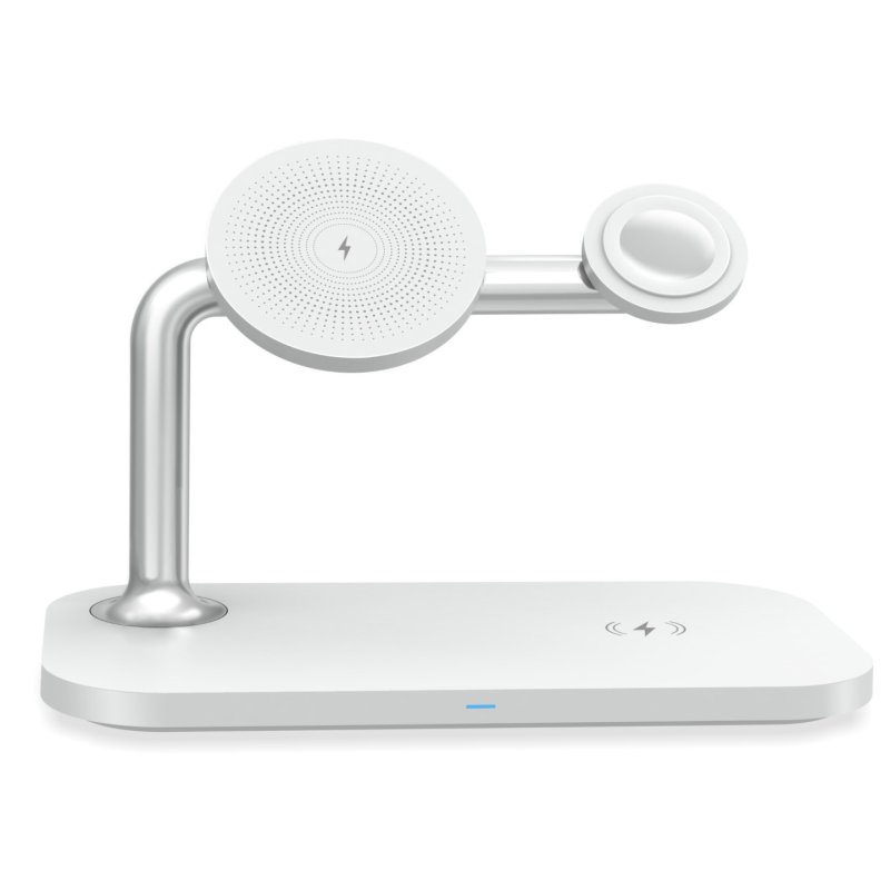 RealPower ChargeAIR Mag Headphones, Smartphone, Smartwatch White USB Wireless charging Indoor