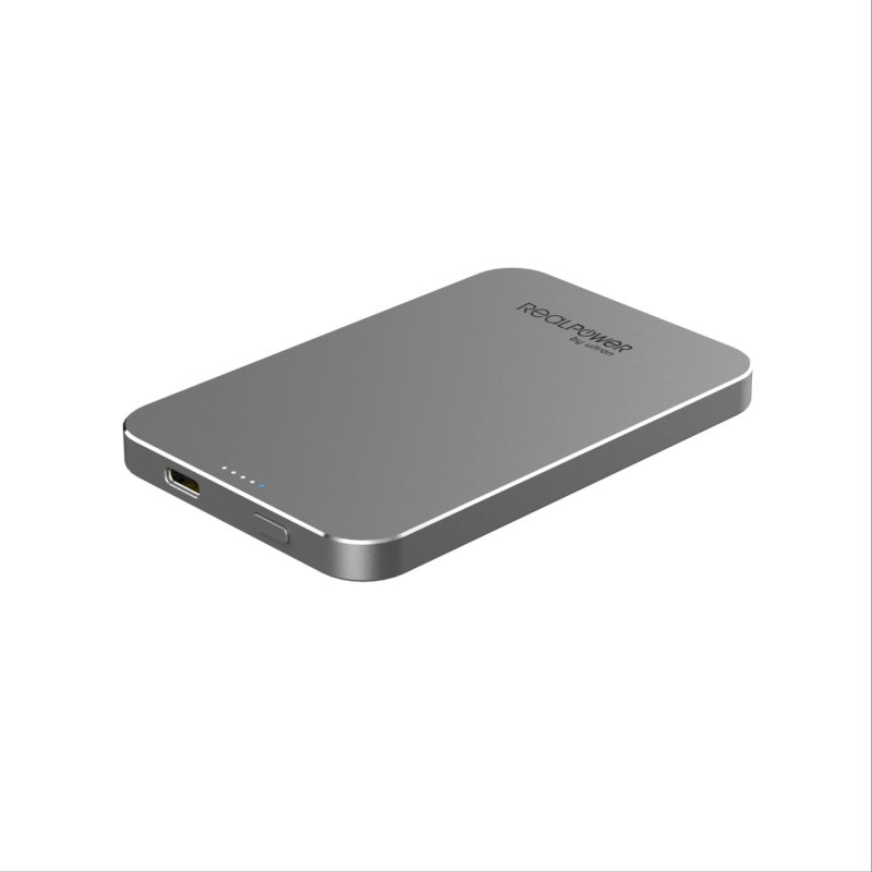 RealPower Powerbank PB-5000 MAG grau 5.000mAh