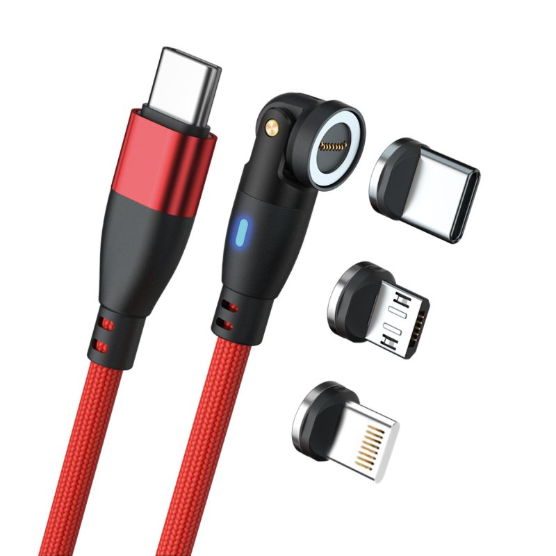 RealPower MagneticCharge 100 câble USB 1 m USB C Rouge