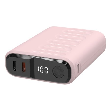 Powerbank RealPower PB-10000C PD mit 3xType-C,Rose