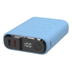 Powerbank realPower PB-10000C PD mit 3x Type-C,Purple