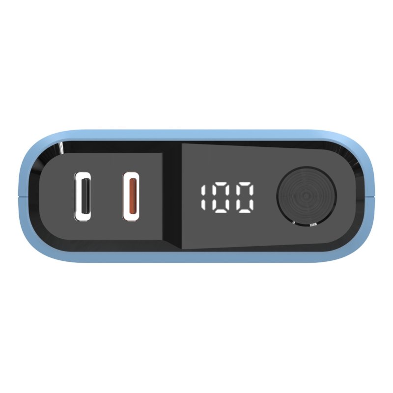 Powerbank realPower PB-10000C PD mit 3x Type-C,Purple