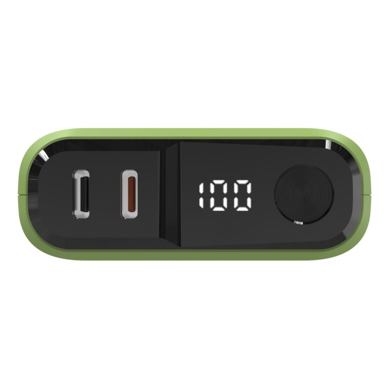 Powerbank RealPower PB-10000C PD ,3xType-C,hellgrün