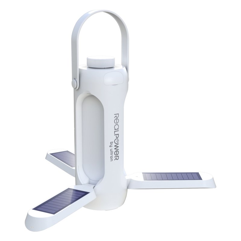 RealPower LED Outdoor Light 190,solar,weiss,6.000 mAh