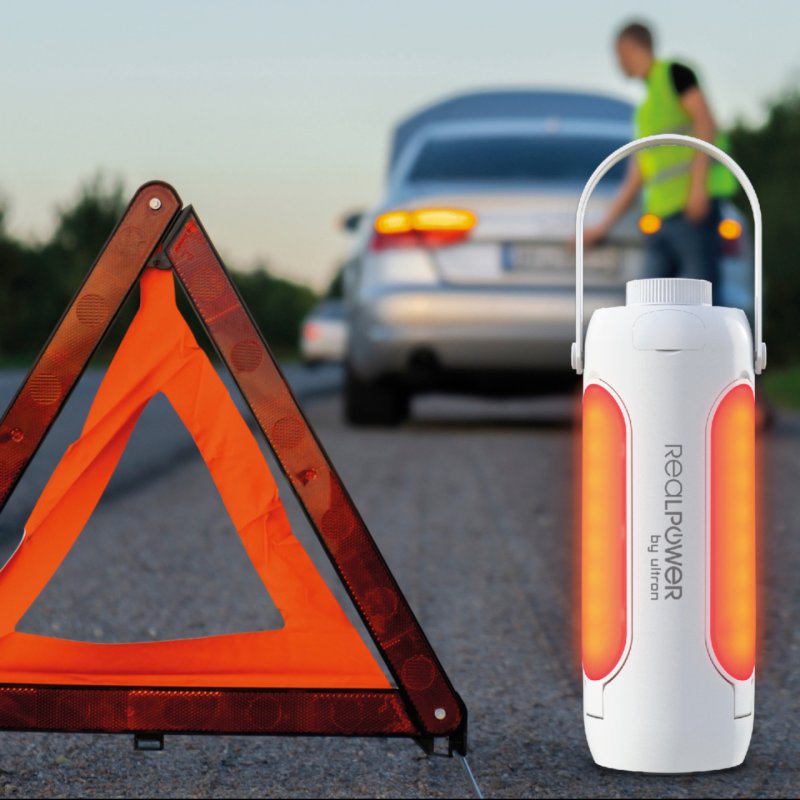 RealPower LED Outdoor Light 190,solar,weiss,6.000 mAh