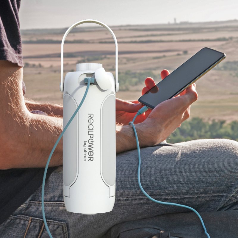 RealPower LED Outdoor Light 190,solar,weiss,6.000 mAh