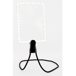 REALPOWER LED-Lupe HL-1,rechteckige LED-Leselupe zum umhänge