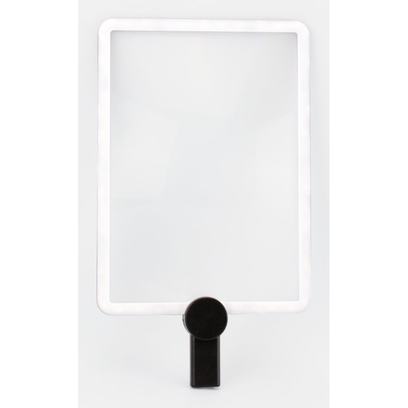 REALPOWER LED-Lupe HL-1,rechteckige LED-Leselupe zum umhänge