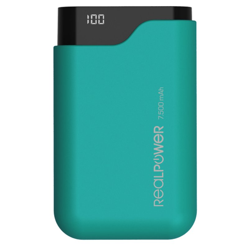 RealPower Powerbank PB-7500C grün 7.500mAh
