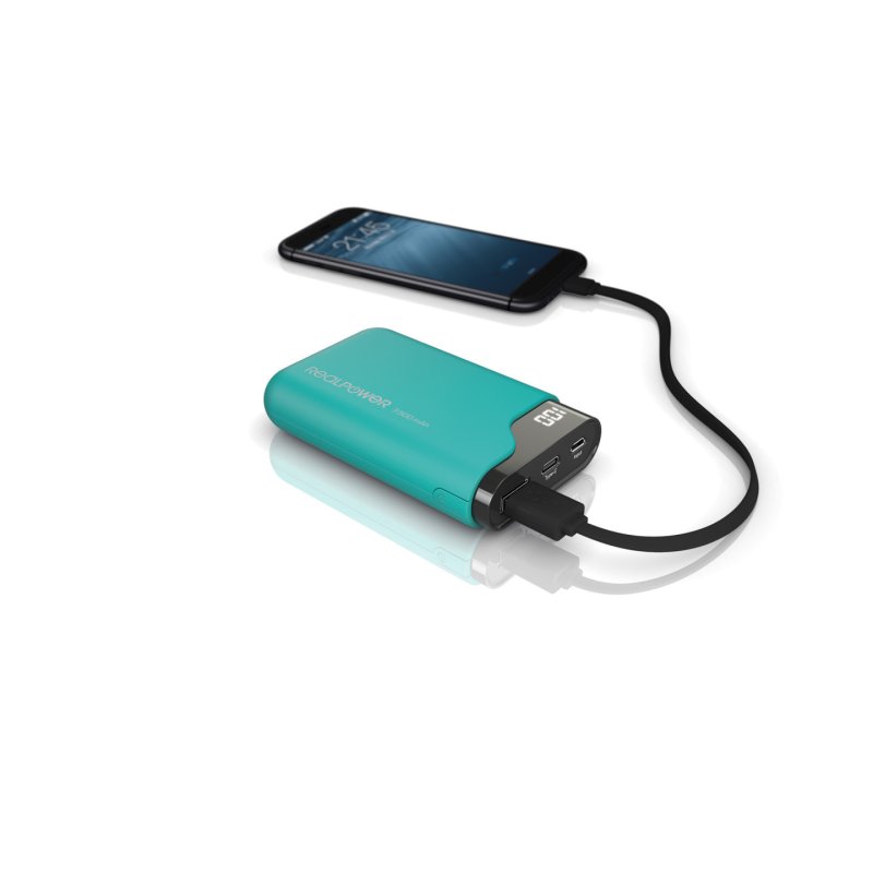 RealPower PB-7500C 7500 mAh Black, Green