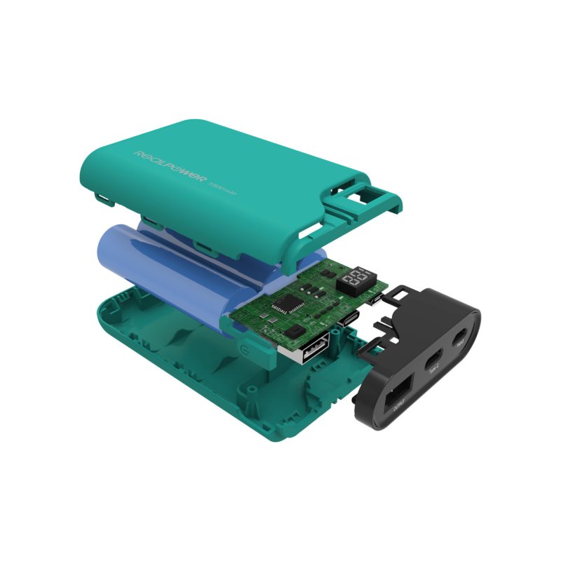 RealPower PB-7500C 7500 mAh Black, Green