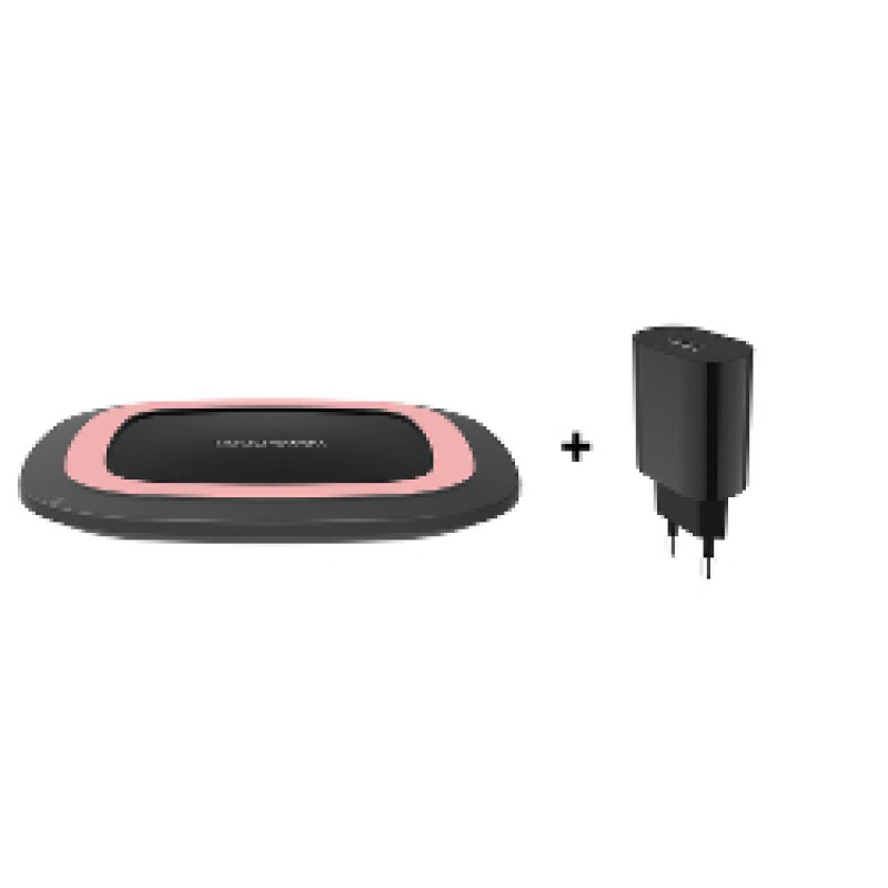 RealPower Ladegerät FreeCharge-10 Adapter schwarz/rosa