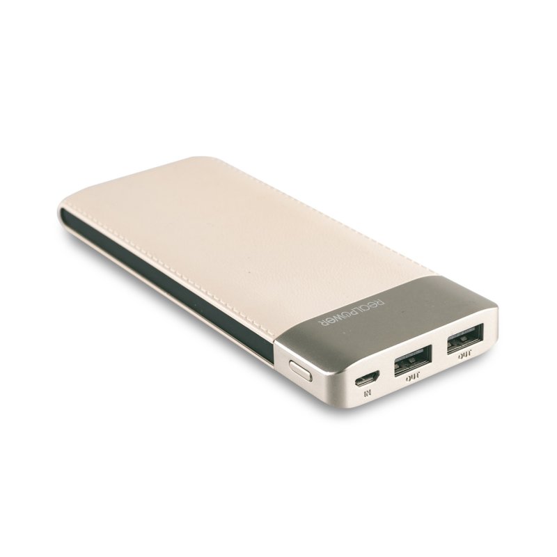 RealPower Powerbank PB-8000 Fashion Champagner 8.000mAh