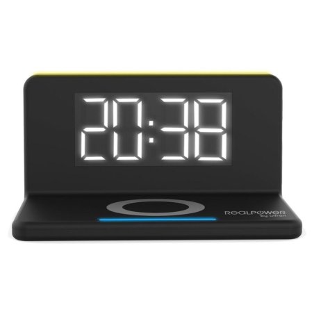 RealPower ChargeAir Digital alarm clock Black
