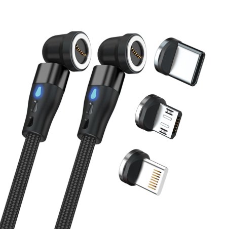 RealPower MagneticCharge2 USB cable 1 m Black