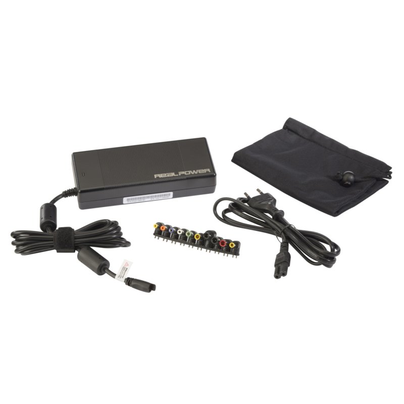 RealPower 140474 adaptateur de puissance & onduleur Intérieure 40 W Noir