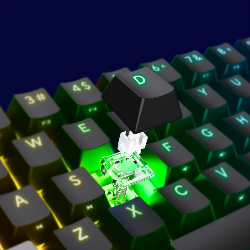 Trust GXT 867 Acira clavier Gaming USB QWERTZ Allemand Noir, Gris