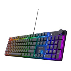 Trust GXT 866 Torix clavier Gaming USB QWERTZ Allemand Noir